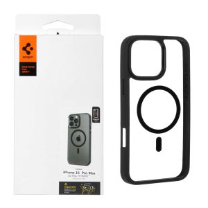 قاب Spigen اورجینال شفاف MagSafe مدل Apple iPhone 16 Pro Max - مشکی - Redmi Note 14 4G موبایل سرا فروش تلفن همراه و لوازم جانبی