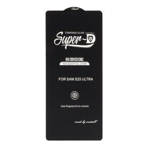 گلس شیشه ای Samsung Galaxy S25 Ultra Full Cover Super D Mietubl با اثر انگشت - Redmi Note 14 4G موبایل سرا فروش تلفن همراه و لوازم جانبی